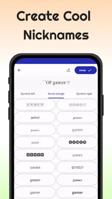 Nickname fire  name style app android App screenshot 3